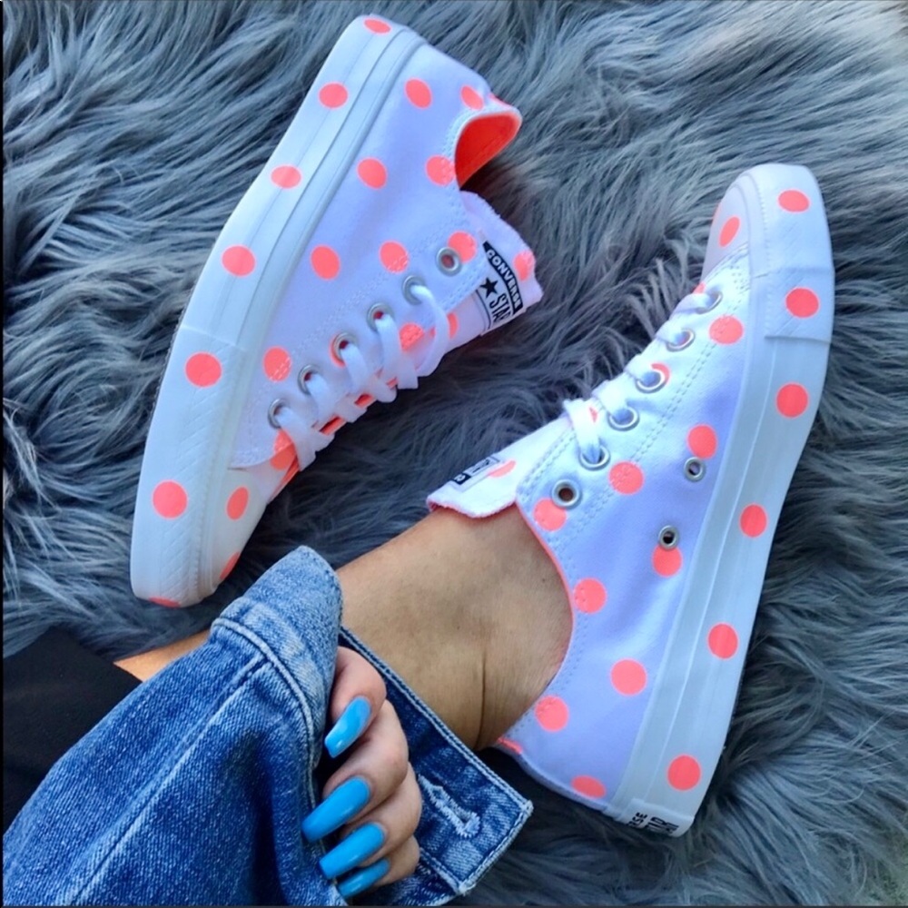 NWB 🥰 CONVERSE WOMENS ALLSTAR POLKADOT sz 6 WOMEN